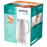 Электрочайник Gorenje K17OPW 1.7л / Скрытый / Белый photo 5