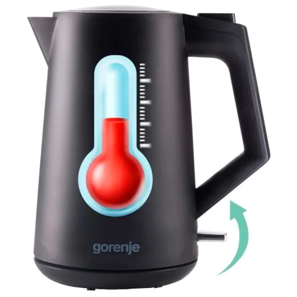 Электрочайник Gorenje K17OPB 1.7л / Скрытый / Черный photo 2