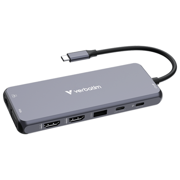 Адаптер Hub Verbatim CMH-14 USB Type-C / Серебряный photo 1