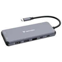 Адаптер Hub Verbatim CMH-14 USB Type-C / Серебряный