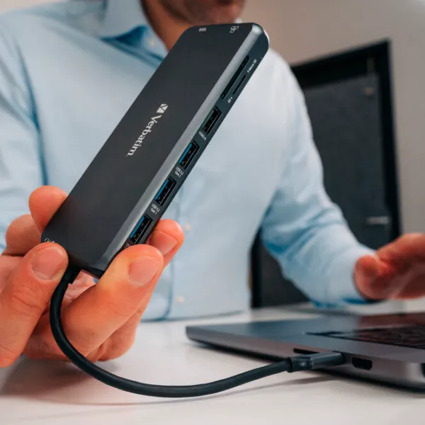 Адаптер Hub Verbatim CMH-14 USB Type-C / Серебряный photo 3