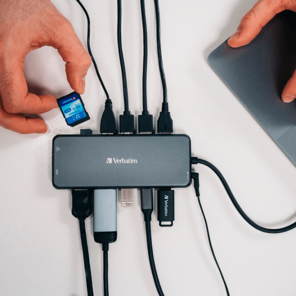 Адаптер Hub Verbatim CMH-14 USB Type-C / Серебряный photo 5