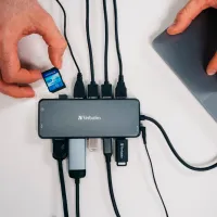 Adaptor Hub Verbatim CMH-14 USB Type-C / Silver photo 5
