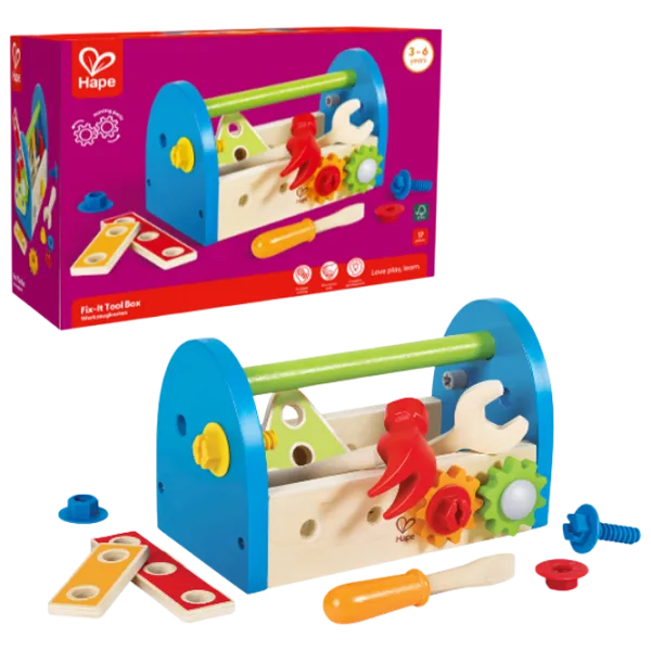 Joc de rol Hape Fix-It Tool Box 3+ / Set instrumente photo 1