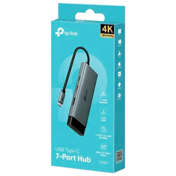 Adaptor TP-Link UH7020C USB Type-C / Gray photo 5