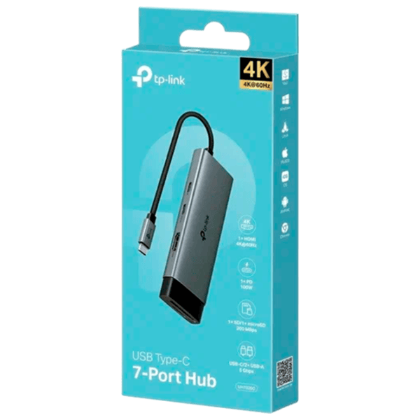 Adaptor TP-Link UH7020C USB Type-C / Gray photo 5