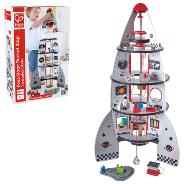 Ролевые игры Hape Four-Stage Rocket Ship 3+ / Космическая станция photo 1