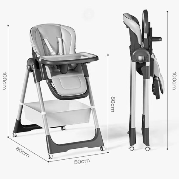 Стульчик для кормления 4Play D-805 (00-01073400) / 0 месяцев / Light Grey  photo 5