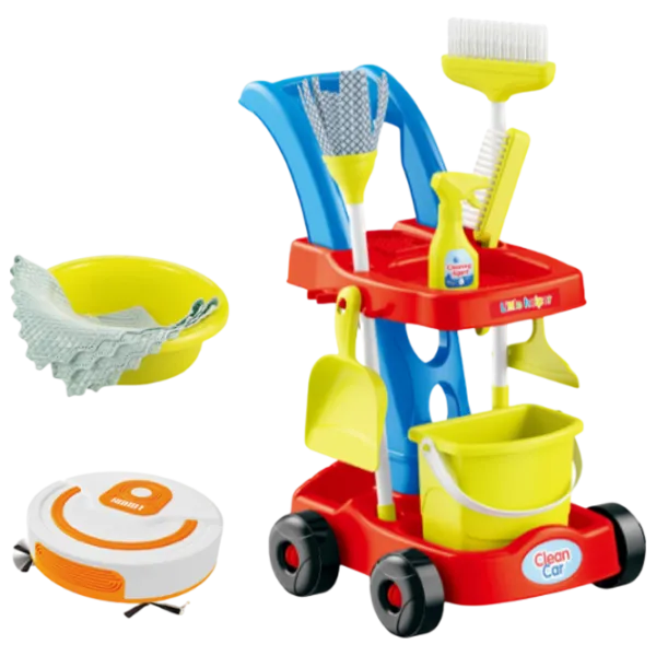 Ролевые игры Essa Toys Cleaning Troliey 3+ / Набор для чистки photo 2