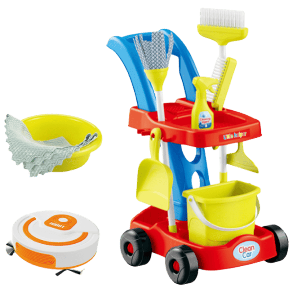Ролевые игры Essa Toys Cleaning Troliey 3+ / Набор для чистки photo 2