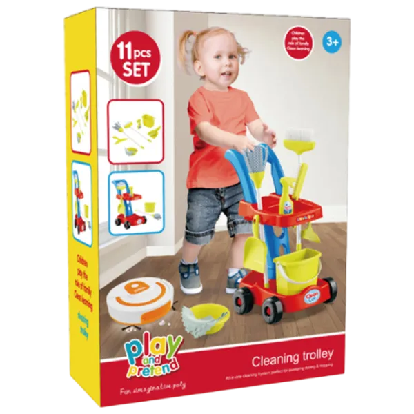 Ролевые игры Essa Toys Cleaning Troliey 3+ / Набор для чистки photo 5