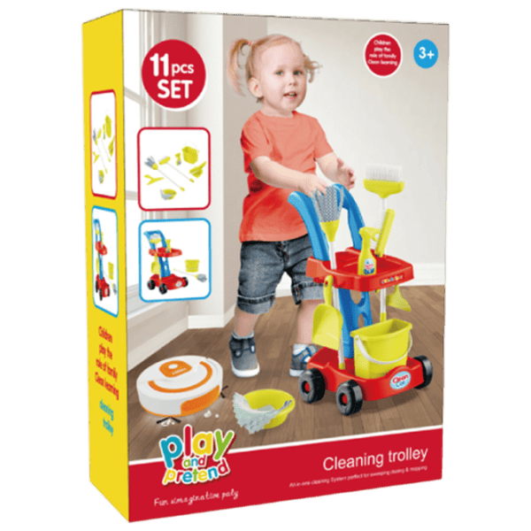 Ролевые игры Essa Toys Cleaning Troliey 3+ / Набор для чистки photo 5