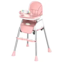 Стульчик для кормления 4Play E-800 (00-01073181) / 6 месяцев / Розовый 