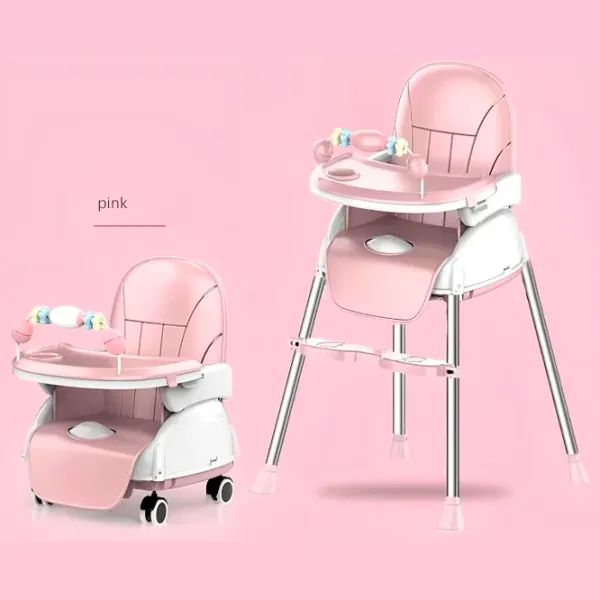 Стульчик для кормления 4Play E-800 (00-01073181) / 6 месяцев / Розовый  photo 3