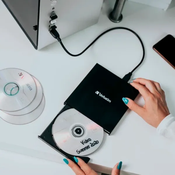 Unitate optică Verbatim External Slimline USB 2.0 / Black photo 2