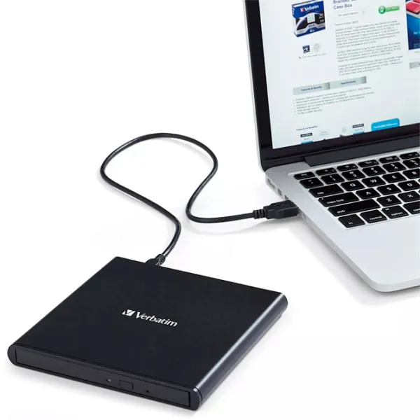 Unitate optică Verbatim External Slimline USB 2.0 / Black photo 5