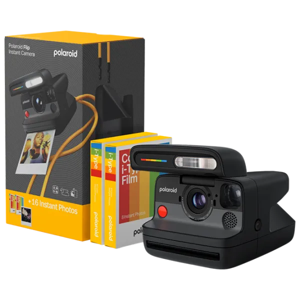 Cameră foto Polaroid Flip + Color Film Bundle Kit / Black photo 2