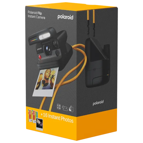 Cameră foto Polaroid Flip + Color Film Bundle Kit / Black photo 4
