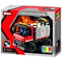Конструктор XTech Bricks Mini Fire Truck With Water Spraying Транспорт/ Красный