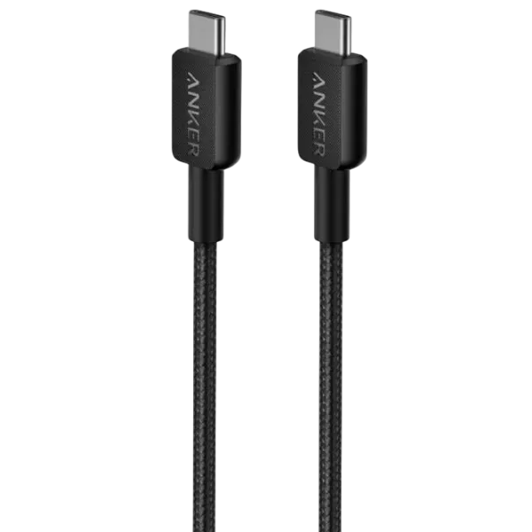 Кабель для телефона Braided Anker USB Type-C + USB Type-C 0.9 м / Черный photo 1