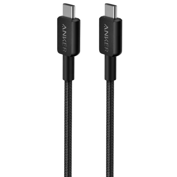 Кабель для телефона Braided Anker USB Type-C + USB Type-C 0.9 м / Черный photo 1