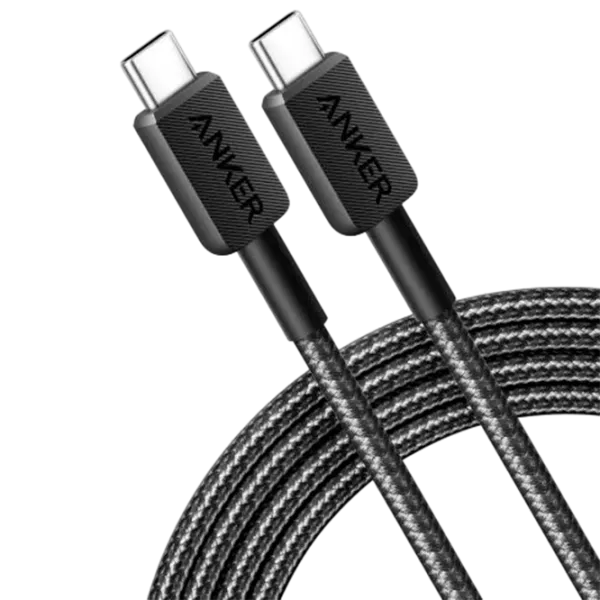 Кабель для телефона Braided Anker USB Type-C + USB Type-C 0.9 м / Черный photo 2