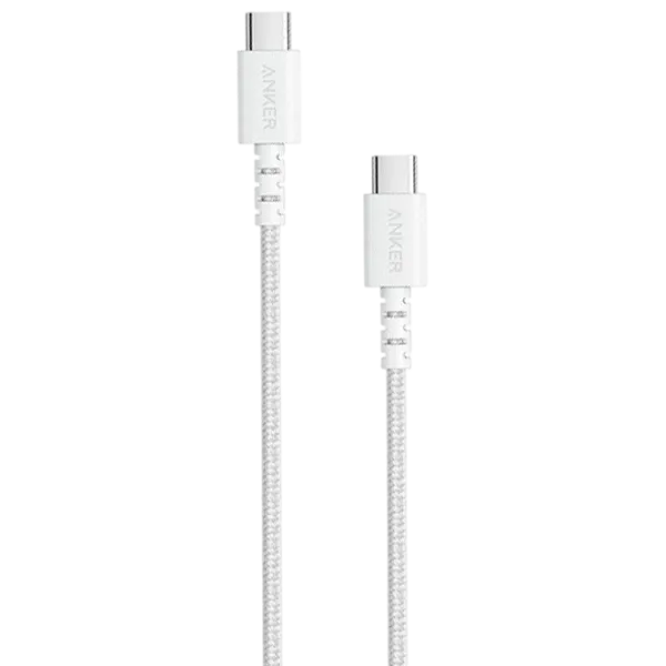 Кабель для телефона Braided Anker USB Type-C + USB Type-C 0.9 м / Белый photo 1
