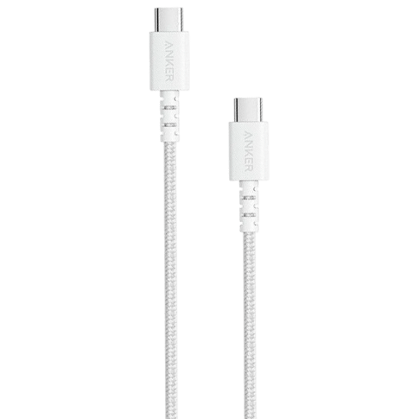 Кабель для телефона Braided Anker USB Type-C + USB Type-C 0.9 м / Белый photo 1