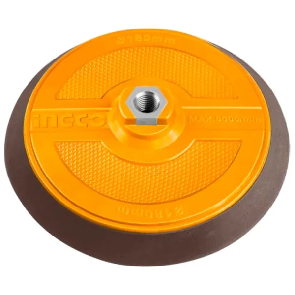 Disc de lustruit cu flanșă INGCO APP18051 Yellow / Metal photo 1