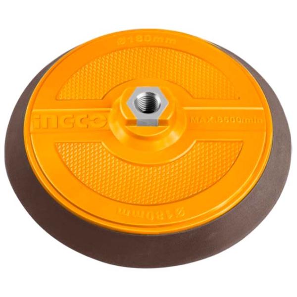 Disc de lustruit cu flanșă INGCO APP18051 Yellow / Metal photo 1