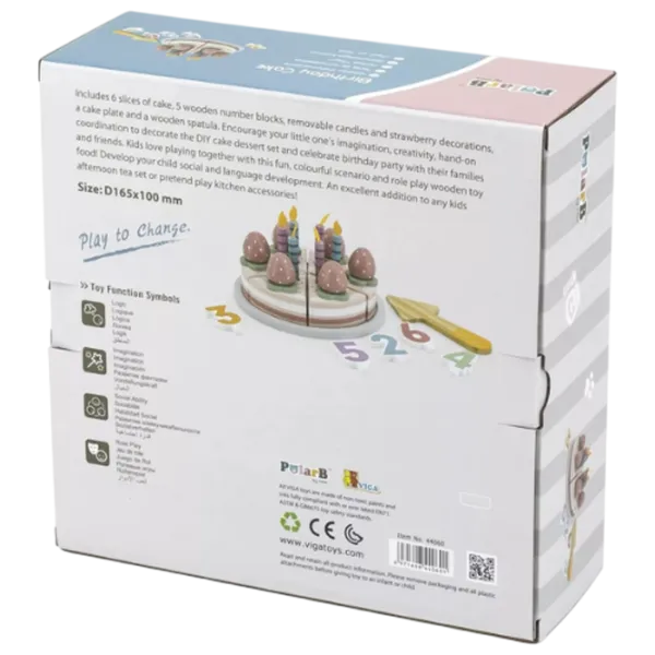 Ролевые игры PolarB Birthday Cake 3+ / Набор для вечеринок photo 5