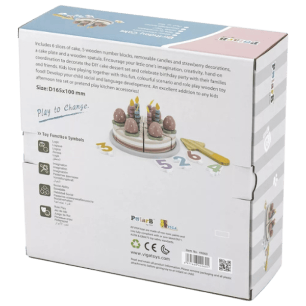 Ролевые игры PolarB Birthday Cake 3+ / Набор для вечеринок photo 5