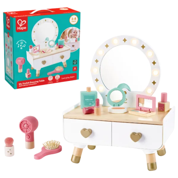 Ролевые игры Hape My Stylish Dressing Table 3+ / set de frumusete  photo 1