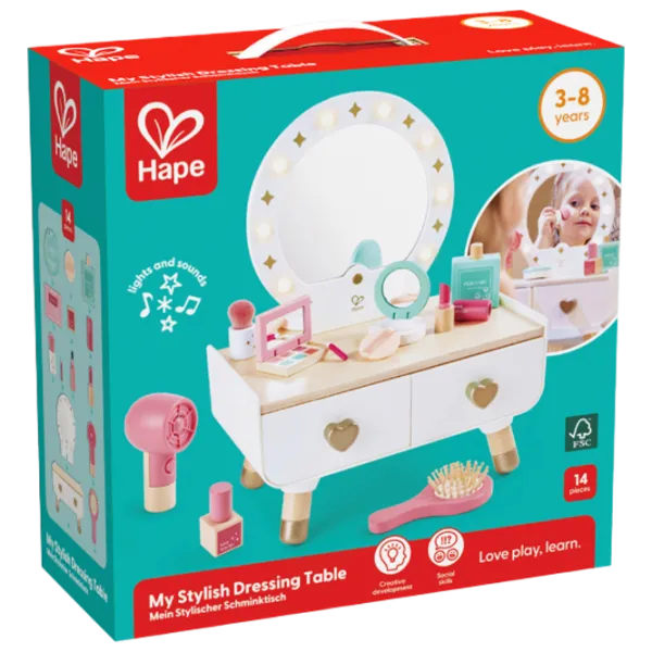 Ролевые игры Hape My Stylish Dressing Table 3+ / set de frumusete  photo 7