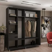 Шкаф My-Style Cupe 220 x 60см x 210 / ЛДСП / Anthracite photo 3