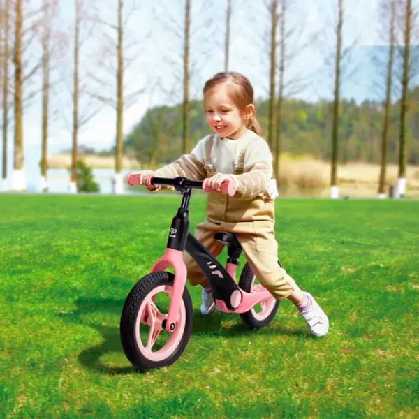 Bicicletă fără pedale Hape Learner Balance Bike  Polimer / Pink Black photo 7