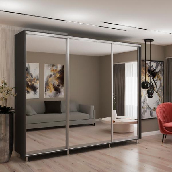 Шкаф My-Style Cupe 260 x 60см x 210 / ЛДСП / Anthracite photo 2