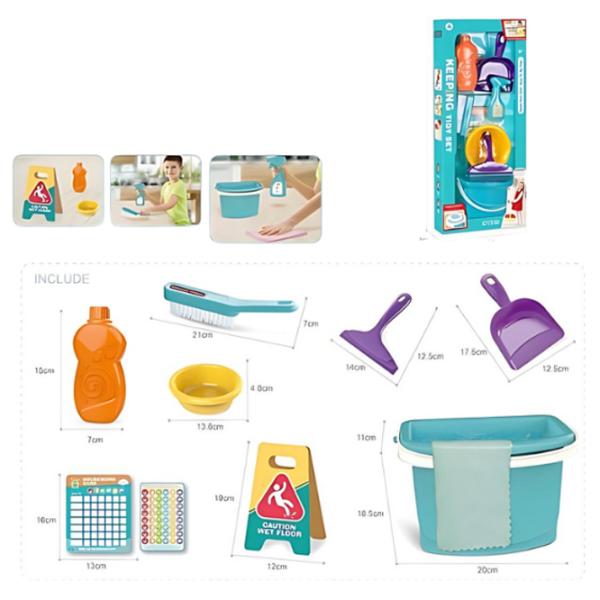 Joc de rol Essa Toys Keeping Tidy Set 3+ / Set de curățare photo 4