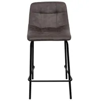 Scaun de bar DecoPrim Amira Piele eco / Metal / Gray photo 2
