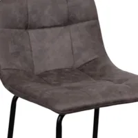 Scaun de bar DecoPrim Amira Piele eco / Metal / Gray photo 3