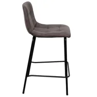 Scaun de bar DecoPrim Amira Piele eco / Metal / Gray photo 4