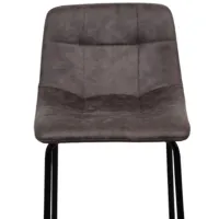 Scaun de bar DecoPrim Amira Piele eco / Metal / Gray photo 5