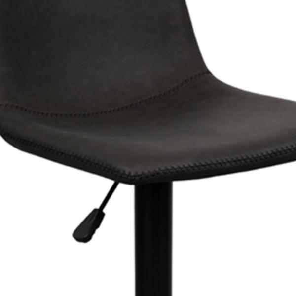 Scaun de bar DecoPrim SB-91 Piele artificială / Oțel / Black photo 2