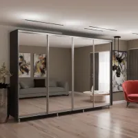 Шкаф My-Style Cupe 330 x 60см x 230 / ЛДСП / Anthracite photo 2