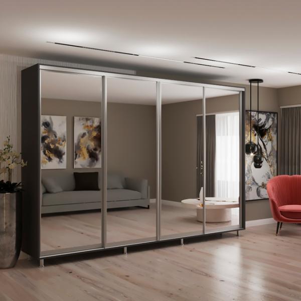 Шкаф My-Style Cupe 330 x 60см x 240 / ЛДСП / Anthracite photo 2