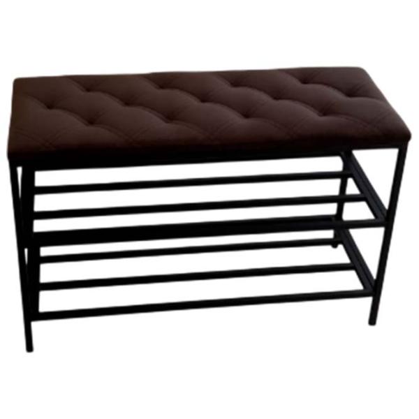 Стеллаж для обуви Nex Home NX-00001868 52 x 100 x 32см /Black /Коричневый photo 1