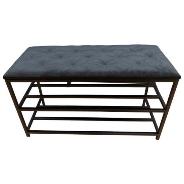 Стеллаж для обуви Nex Home NX-00001870 52 x 100 x 32см /Black /Тёмно-серый photo 1