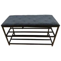 Стеллаж для обуви Nex Home NX-00001870 52 x 100 x 32см /Black /Тёмно-серый