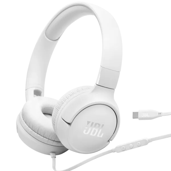 Căști JBL T520C White Cu fir/ Personal photo 1