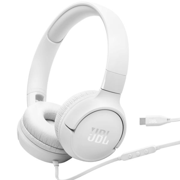 Căști JBL T520C White Cu fir/ Personal photo 1